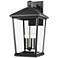Beacon 30 1/4" High Black 4-Light Outdoor Wall Light