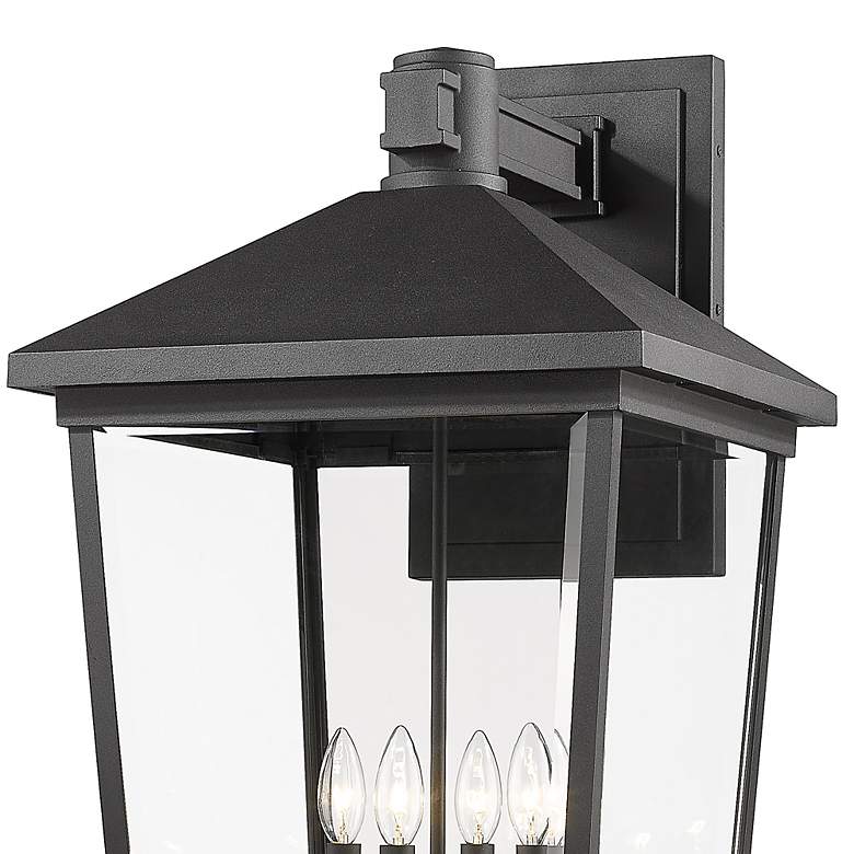 Image 2 Beacon 30 1/4" High Black 4-Light Outdoor Wall Light more views