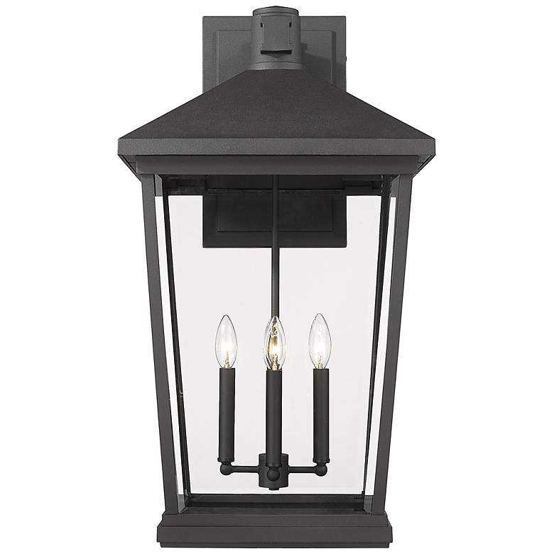 Image 5 Beacon 30 1/4" High Black 4-Light Outdoor Wall Light more views