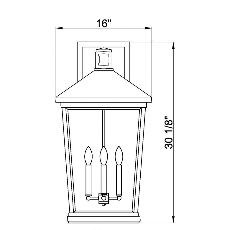 Image 7 Beacon 30 1/4" High Black 4-Light Outdoor Wall Light more views