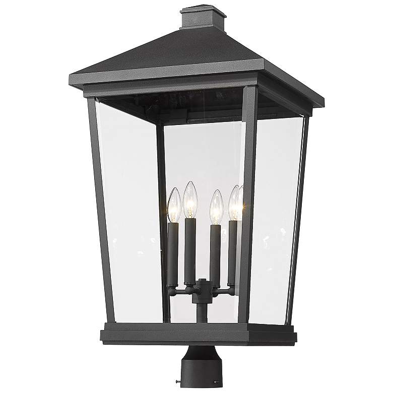 Image 3 Beacon 31" High Black 4-Light Outdoor Post Light more views