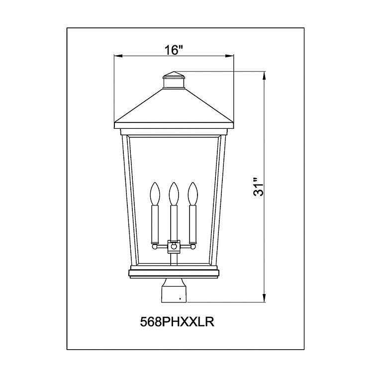 Image 6 Beacon 31" High Black 4-Light Outdoor Post Light more views