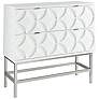 Beacon 36" Wide Gloss White Wood 2-Drawer Accent Chest