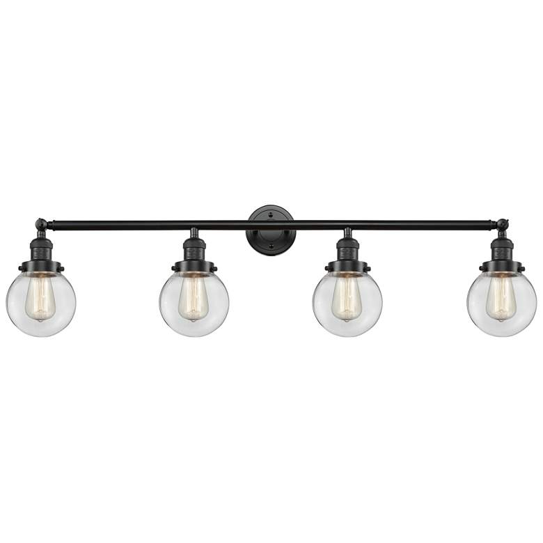 Image 1 Beacon 4 Light 42" Bath Light - Oil Rubbed Bronze - Clear Shade