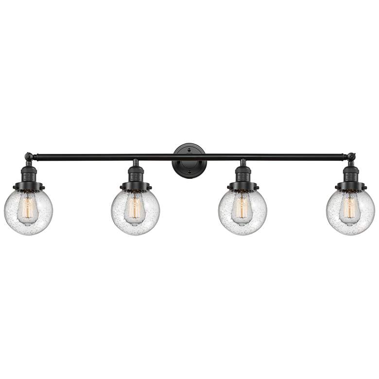 Image 1 Beacon 4 Light 42" Bath Light - Oil Rubbed Bronze - Seedy Shade