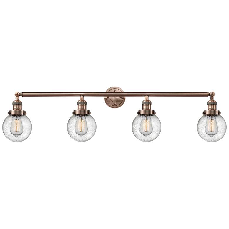 Image 1 Beacon 4 Light 42" LED Bath Light - Antique Copper - Seedy Shade