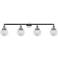 Beacon 4 Light 42" LED Bath Light - Polished Chrome - Clear Shade