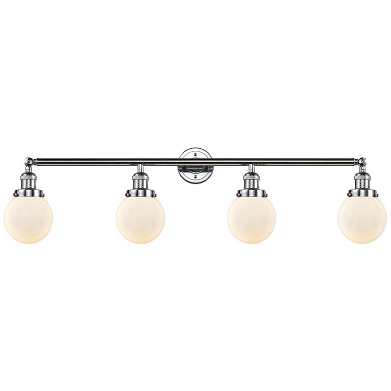 Image 1 Beacon 4 Light 42" LED Bath Light - Polished Chrome - Matte White Shad