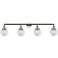Beacon 4 Light 42" LED Bath Light - Polished Nickel - Clear Shade