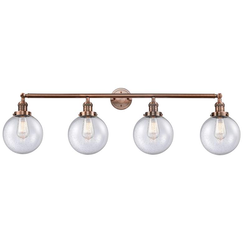 Image 1 Beacon 4 Light 44" Bath Light - Antique Copper - Seedy Shade