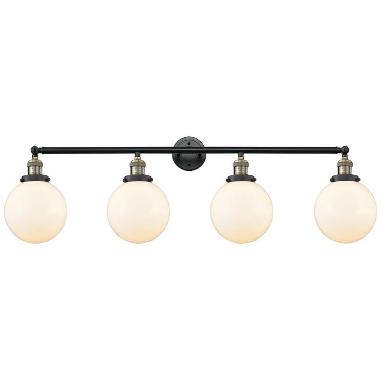 Image 1 Beacon 4 Light 44" LED Bath Light - Black Antique Brass - Matte White