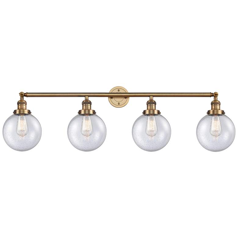Image 1 Beacon 4 Light 44" LED Bath Light - Brushed Brass - Seedy Shade