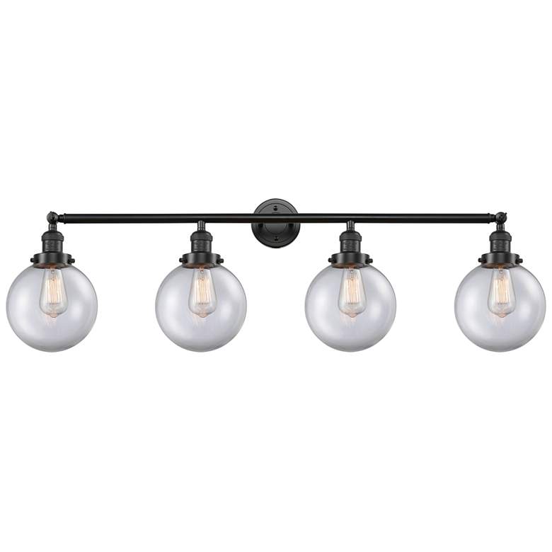 Image 1 Beacon 4 Light 44" LED Bath Light - Oil Rubbed Bronze - Clear Shade