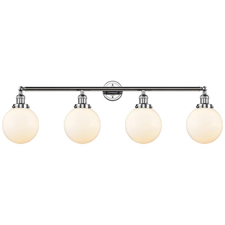 Image 1 Beacon 4 Light 44" LED Bath Light - Polished Chrome - Matte White Shad