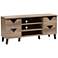 Beacon 55 1/2" Wide Light Brown Wood 4-Drawer TV Stand