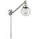 Beacon 6" Brushed Satin Nickel Swing Arm With Seedy Shade