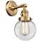 Beacon 6" LED Sconce - Brass Finish - Clear Shade