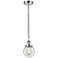 Beacon 6" Polished Chrome Mini Pendant w/ Clear Shade