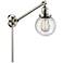 Beacon 6" Polished Nickel Swing Arm With Seedy Shade