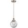 Beacon 8" Brushed Satin Nickel Mini Pendant w/ Clear Shade