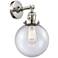 Beacon 8" Polished Nickel Sconce w/ Seedy Shade