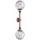 Beacon 8" Wide 2 Light Copper Bath Vanity Light w/ Clear Shade