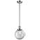 Beacon 8" Wide Polished Chrome Mini Pendant with Clear Globe Glass Shade