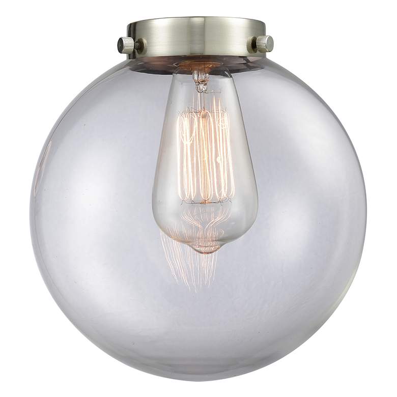 Image 3 Beacon 8" Wide Polished Chrome Mini Pendant with Clear Globe Glass Shade more views