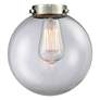 3_Beacon 8" Wide Polished Chrome Mini Pendant with Clear Globe Glass Shade more views