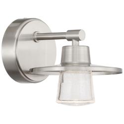 Beacon Avenue 6 1/4&quot; High Brushed Nickel LED Wall Sconce