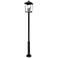 Beacon by Z-Lite Black 16 inch 4 Light Outdoor Post Mount Fixture