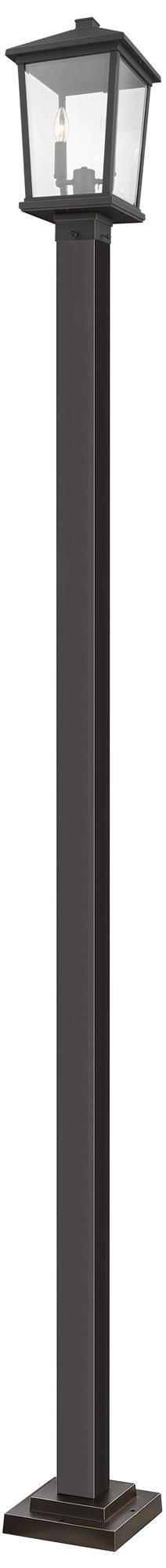 Beacon by Z-Lite Oil Rubbed Bronze 104.5 inch 2 Light Outdoor Post Mounted
