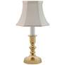 Beacon Falls 11" High Brass Small Candlestick Base Accent Table Lamp