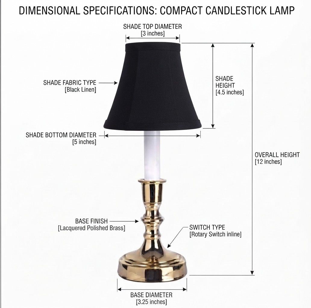 Image 6 Beacon Falls 12" Black Bell Shade Polished Brass Accent Table Lamp more views