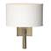 Beacon Hall 13.7"H Oval Drum Shade Soft Gold Sconce w/ Anna Shade