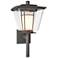 Beacon Hall 17.6"H Natural Iron Outdoor Sconce w/ Opal and Clear Shade
