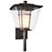 Beacon Hall 23.4"H Oiled Bronze Outdoor Sconce w/ Opal and Clear Shade