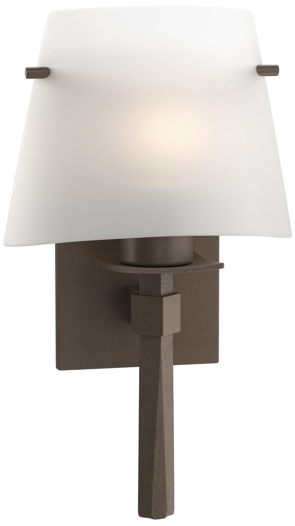 Beacon Hall Half Cone Glass Sconce - Bronze - Opal Glass - Made to Order