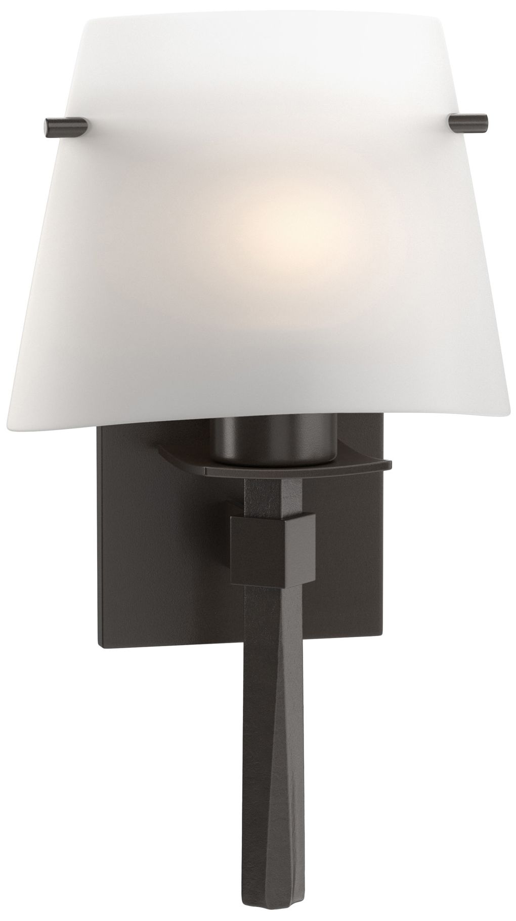 Beacon Hall Half Cone Glass Sconce Bronze Opal Glass Made to Order