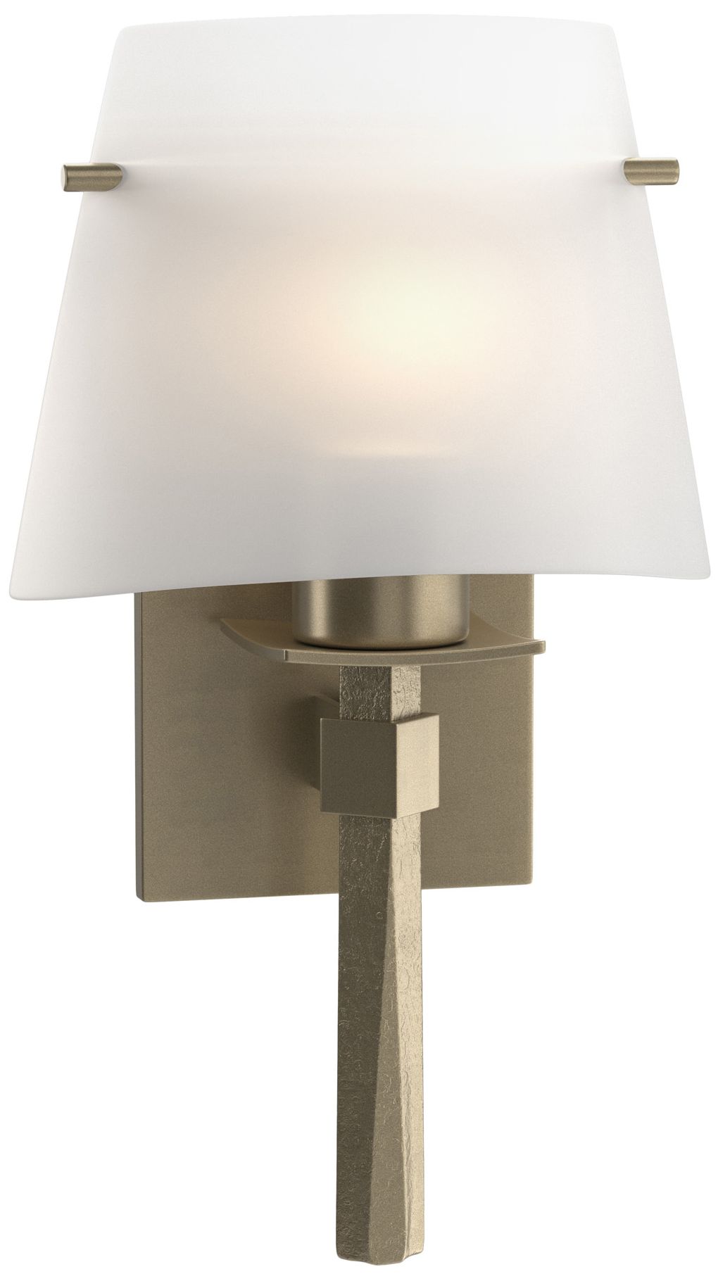 Beacon Hall Half Cone Glass Sconce - Gold - Opal Glass - Made to Order