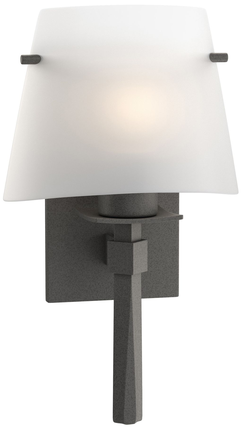 Beacon Hall Half Cone Glass Sconce - Iron - Opal Glass - Made to Order