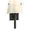 Beacon Hall Half Cone Glass Sconce - Oil Rubbed Bronze - Ivory Art Glass