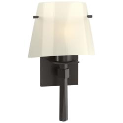 Beacon Hall Half Cone Glass Sconce - Oil Rubbed Bronze - Ivory Art Glass