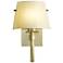 Beacon Hall Half Cone Glass Sconce - Soft Gold Finish - Ivory Art Glass