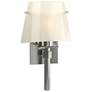 Beacon Hall Half Cone Glass Sconce - Sterling - Ivory Art Glass