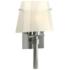 Beacon Hall Half Cone Glass Sconce - Sterling - Ivory Art Glass