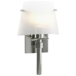 Beacon Hall Half Cone Glass Sconce - Sterling - Opal Glass