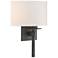 Beacon Hall Half Drum Shade Sconce - Iron - Flax Shade