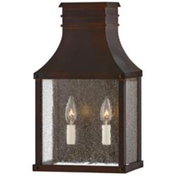 Beacon Hill 17 1/4" High Blackened Copper Outdoor Wall Light
