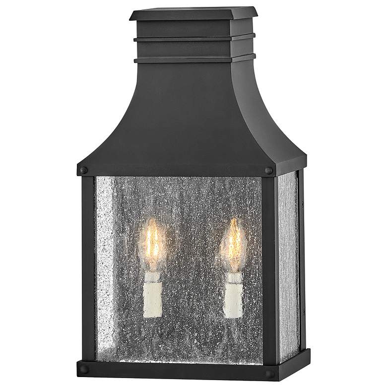 Image 1 Beacon Hill 17 1/4" High Museum Black Outdoor Wall Light